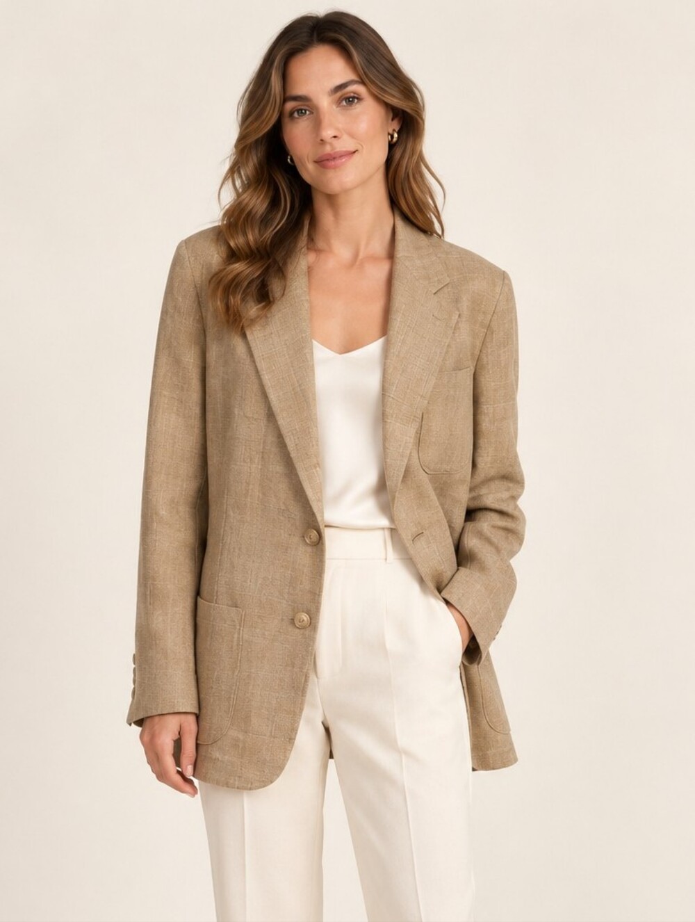 Ralph Lauren Collection Giuseppina Silk Linen Tweed Blazer 12